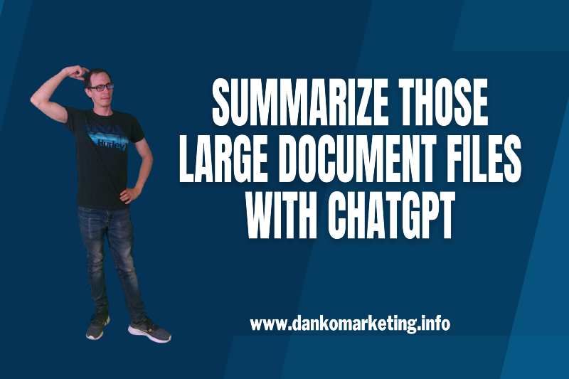 Image illustrating summarization of large documents using ChatGPT technology.