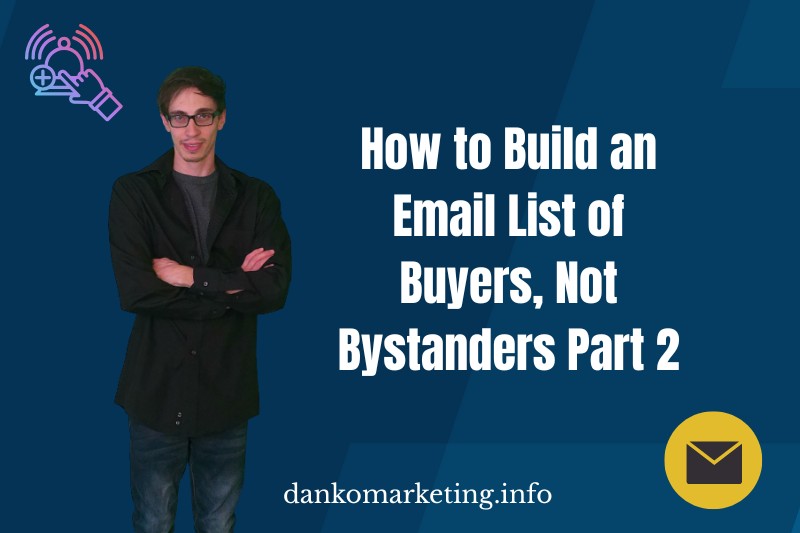 Email list building guide with website link.