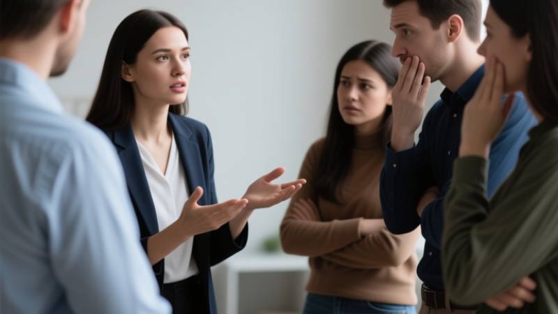 Group discussion with attentive participants.